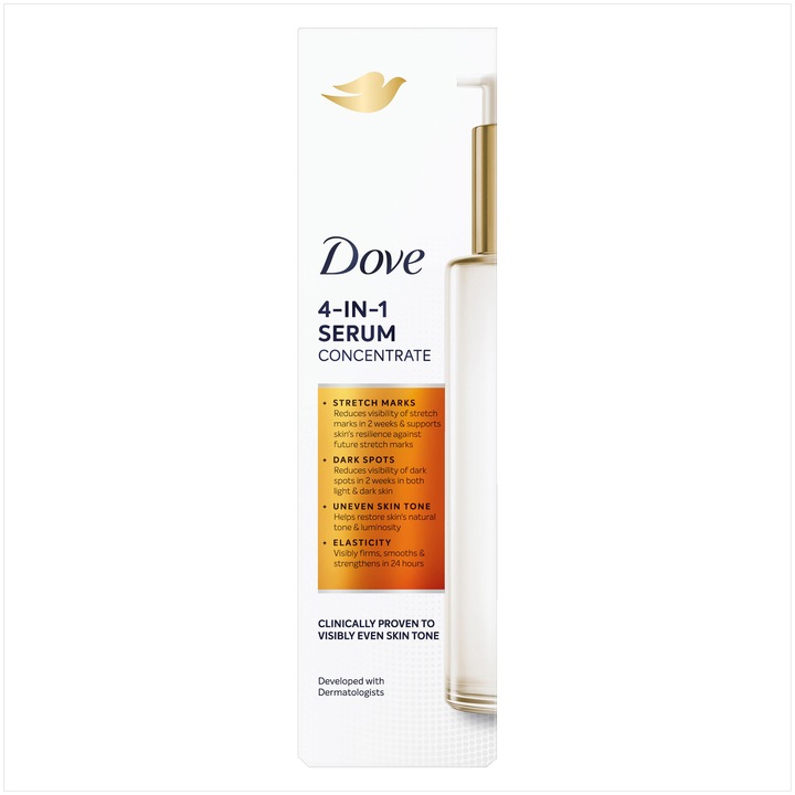 Dove 4-in-1 többfunkciós testápoló szérum, 100 ml