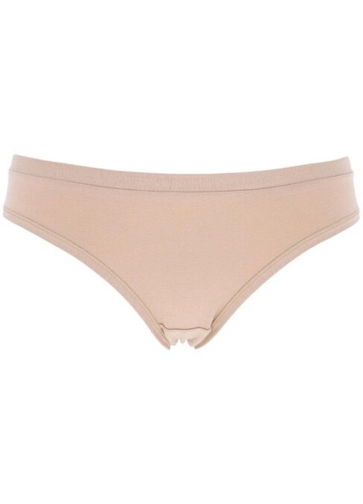 Chiloti clasici bumbac organic cu talia joasa Cotonella GD439 0001, Bej