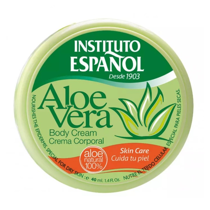 Хидратиращ крем за тяло и ръце Instituto Espanol Алое Вера 40 мл, нежен, бързоабсорбиращ