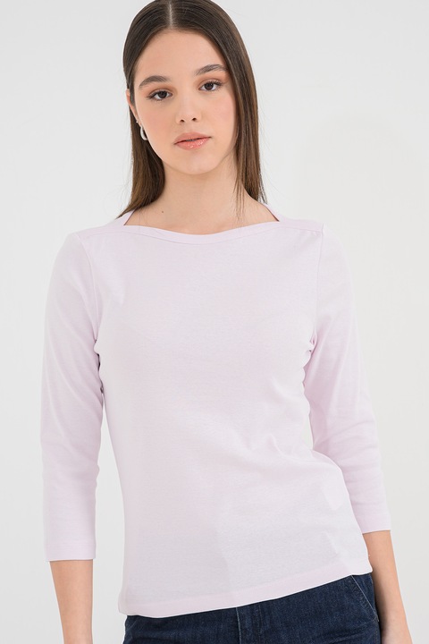 United Colors of Benetton, Bluza cu decolteu barcuta, Lila