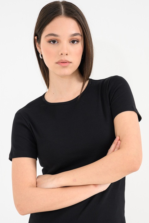 United Colors of Benetton, Tricou uni din bumbac, Bleumarin