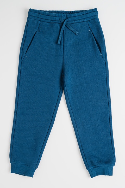 United Colors of Benetton, Pamut szabadidőnadrág húzózsinórral a derékrészén, Sötétkék