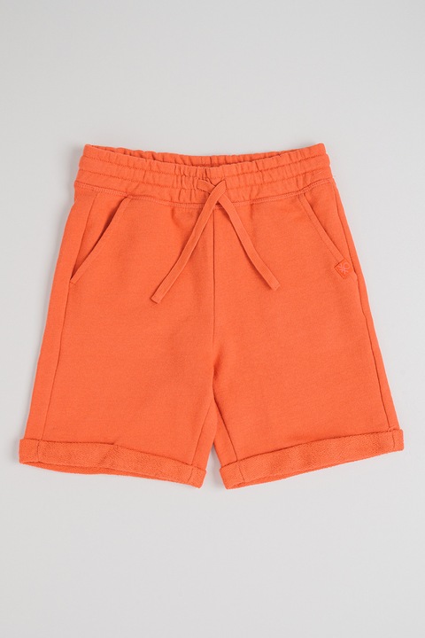 United Colors of Benetton, Pantaloni scurti de bumbac cu talie ajustabila, Caramiziu