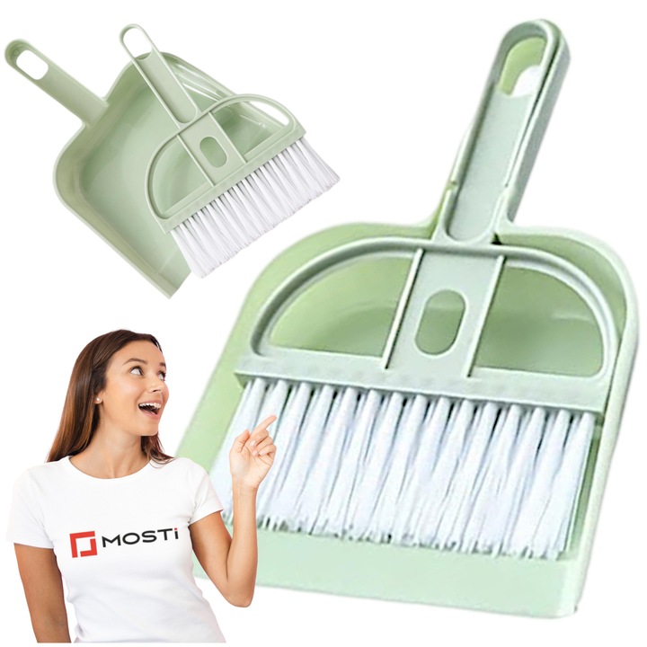 Set mini de curatenie, JDS, roz, 19x12,5x3cm