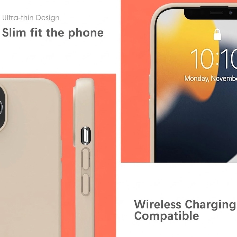 Husa din Silicon pentru Apple iPhone 11, Flexibila, Soft & Slim Fit, Rezistenta la Zgarieturi, Finisaj Matte, Bej