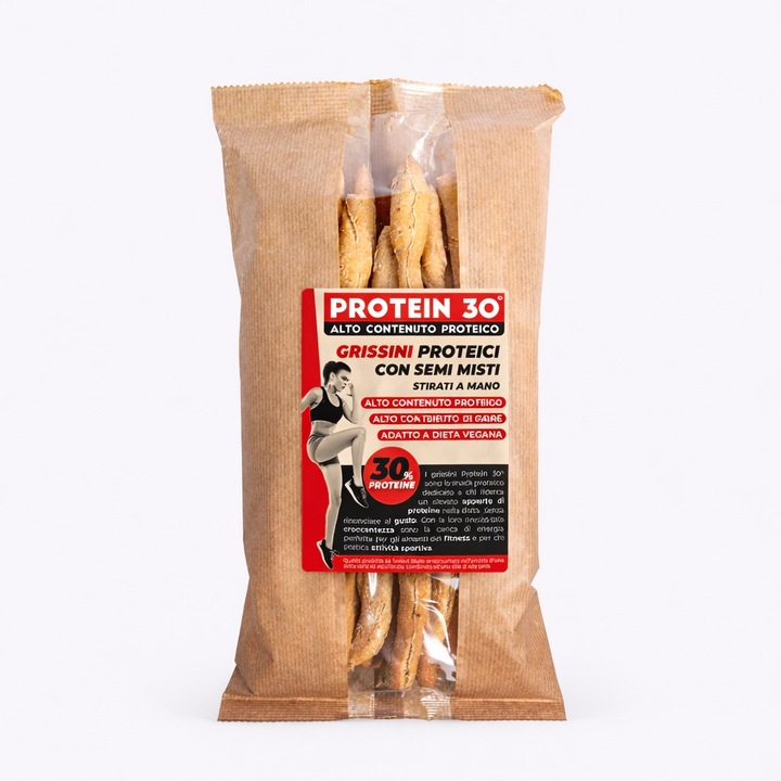 Grisine proteice Ruggeri 200g, 30% proteine, bogat in fibre, crocant