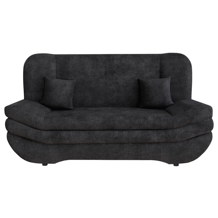 Canapea extensibila pat Lena, MIRJAN 24, negru, 90x200x95 cm