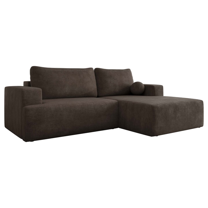 Coltar extensibil, MIRJAN 24, maro inchis, 163x266x93 cm