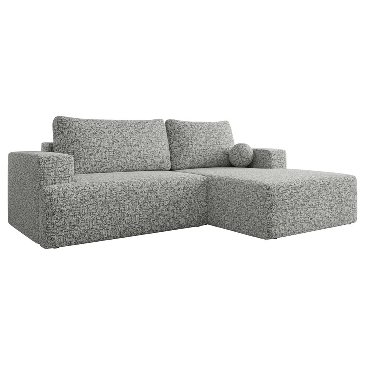 Coltar extensibil Dmiore, MIRJAN 24, gri, 163x266x93 cm