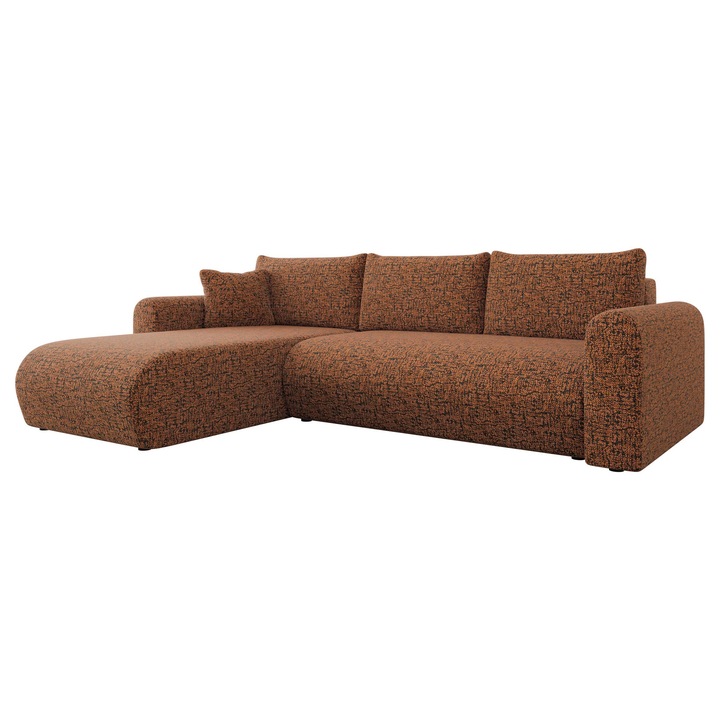 Coltar extensibil living Wousia, MIRJAN 24, maro cald, 158x252x80 cm