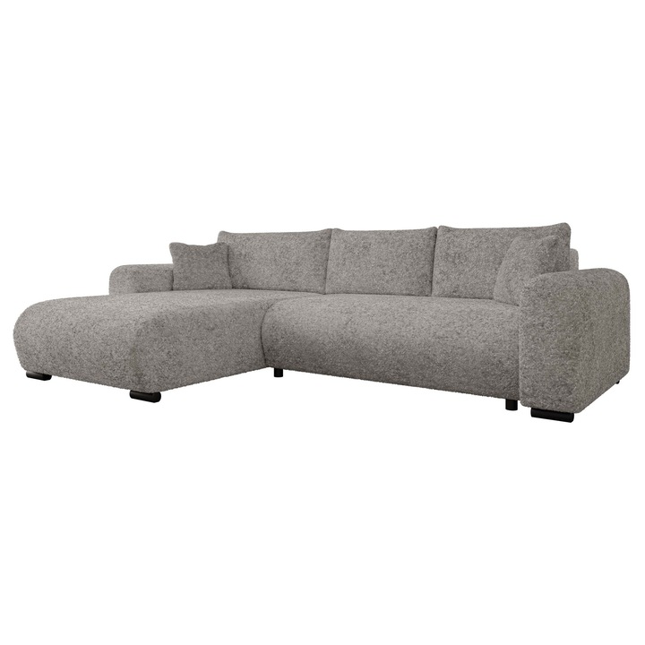 Coltar cu functie de dormit Duolos, MIRJAN 24, ashen, 188x285x80 cm