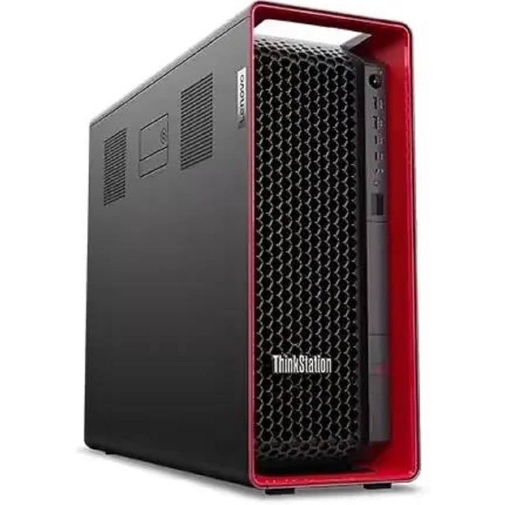 Desktop PC Lenovo ThinkStation P8 Tower, AMD Threadripper PRO - 7945WX 12 C / 24 T, 4.7 GHz - 5.3 GHz, 64 GB RAM, 1 TB SSD, Fara unitate optica, Fara placa video, 1000 W Platinum Fixed, Windows 11 Pro Germana