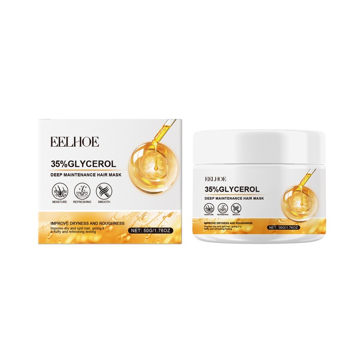 EELHOE hajmaszk 35% glicerinnel, shea vajjal és hialuronsavval, 50g