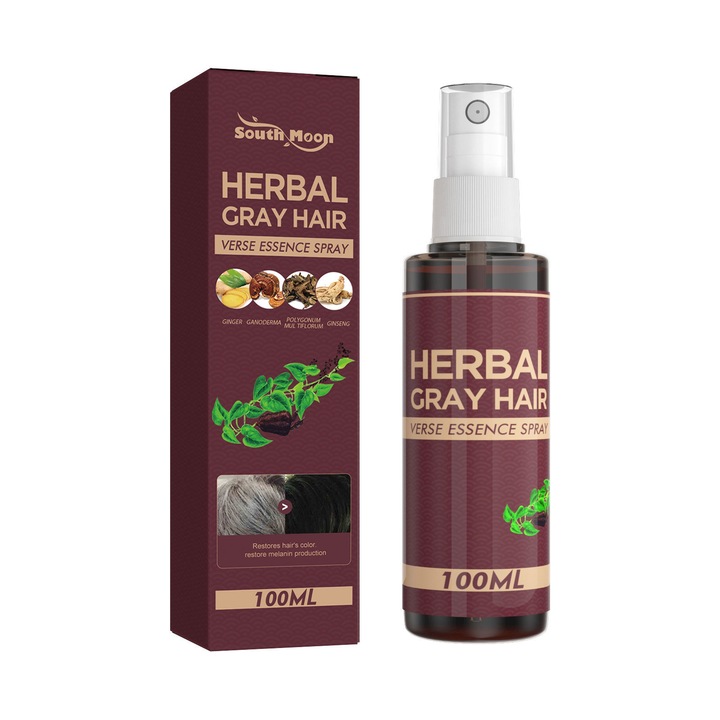 Esenta Herbal pentru Intunecarea Parului 100ml, SouthMoon, Extract de Polygonum Multiflorum, Ingrijire Scalpa, Tratament Nutritiv si Reparare