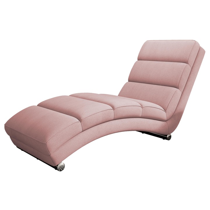 Fotoliu Laguna 60, MIRJAN 24, roz deschis, 180x62x84 cm