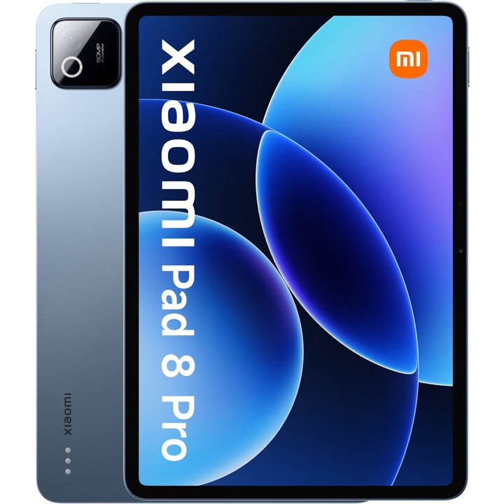 Таблет Xiaomi Pad 8 Pro, Blue с процесор 2x Oryon V2 Phoenix L (4.32 GHz) + 6x Oryon V2 Phoenix M (3.53 GHz), 8 GB, 256 GB, Android 16, Син