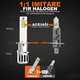 Set de 2 Becuri LED H1, Bec auto 12V, CANBUS Fara Eroare, Lumina Alb Rece 6000K, 20000LM, Dimensiuni Compacte Mini 1:1, Plug & Play, Carcasa din Aluminiu si Ventilator Silentios Pentru Racire