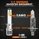 Комплект от 2, H1 LED крушка, H1 12V Headlights, Canbus без грешки,6000K бяла светлина,20000LM, мини размер 1:1, Plug and Play, Алуминиев корпус с вграден безшумен охлаждащ вентилатор, автомобилни фарове