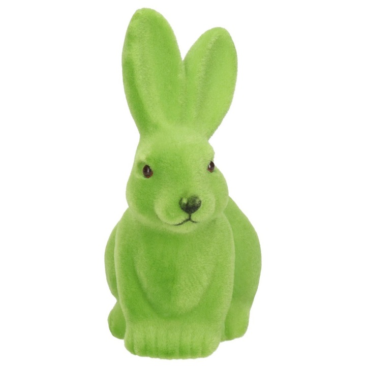 Figurina decorativa iepuras XXL, verde, 23x17x11cm, de Paste