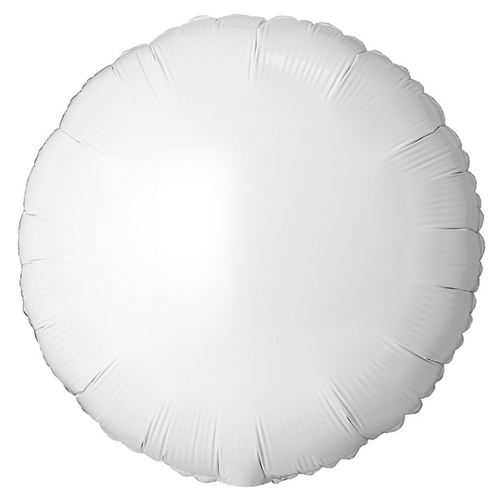 XXL Kerek fólia lufi, Fehér
