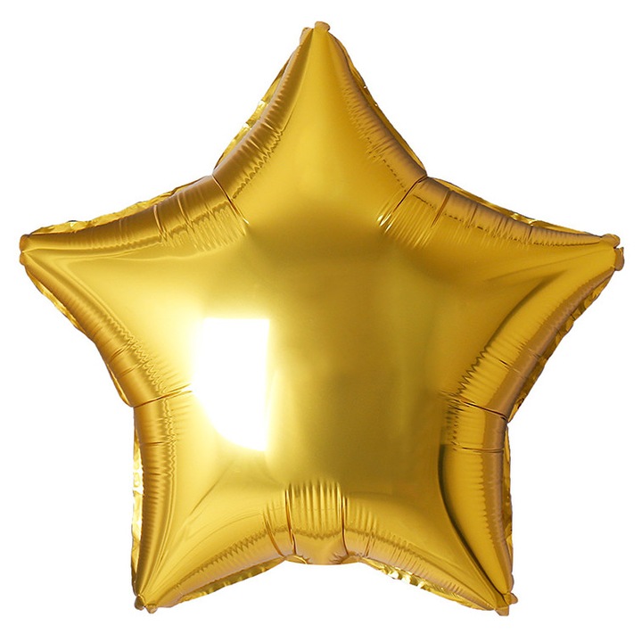 XXL Csillag fólia lufi, arany
