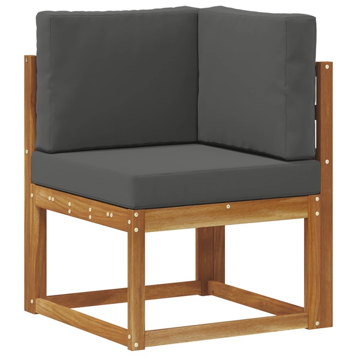 vidaXL Kültéri Sarokkanapé Tömör Akácfa 900466