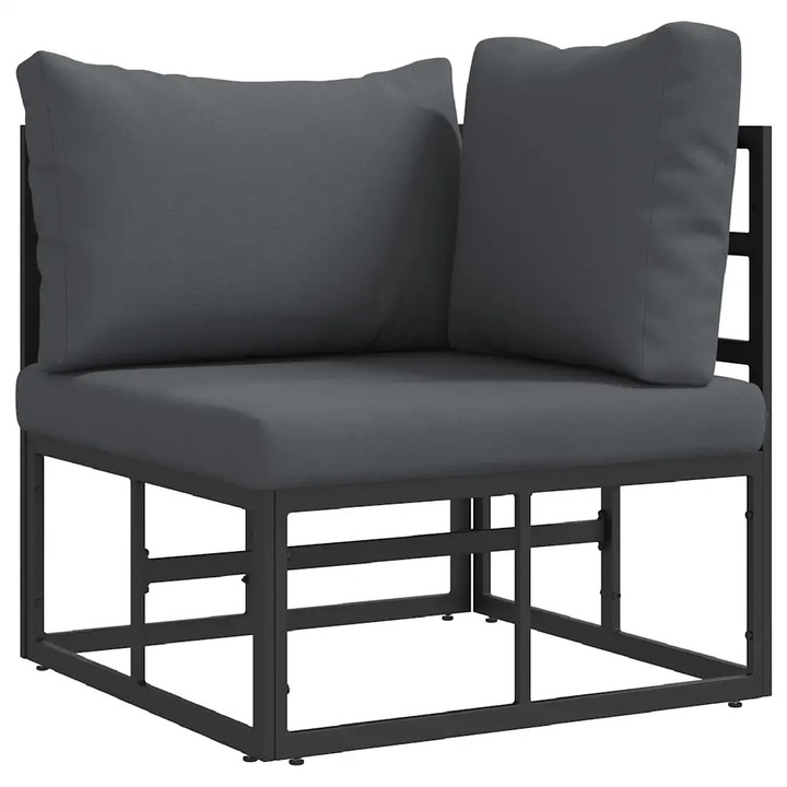 Mobilier pentru Exterior vidaXL, Negru si antracit 71 vidaXL, 5 x 71, 5 x 71 cm