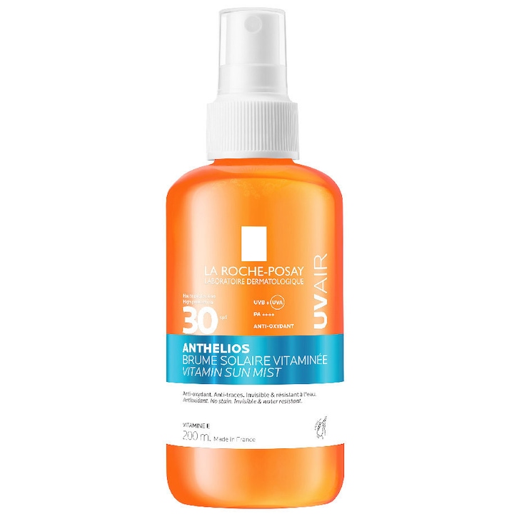 La Roche-Posay Anthelios UVAir fényvédő testpermet vitaminokkal, SPF 50+, 200 ml