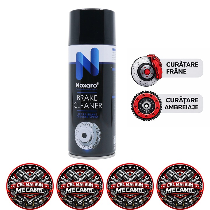 Spray Curatare Frane si Ambreiaje NOXARO, Degresare Puternica, Curatare si Uscare Rapida, 450 ml