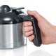 Cafetiera Severin, capacitate 1 litru, 8 cani, recipient din otel inoxidabil, marcaje nivel apa, protectie anti-picurare, filtru pivotant, insertie detasabila, oprire automata, protectie la preaplin, compatibila cu filtre universale 1x4, buton LED, inox