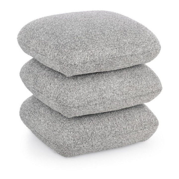 Puf, Bizzotto, szürke, 44.5x44.5x44.5cm
