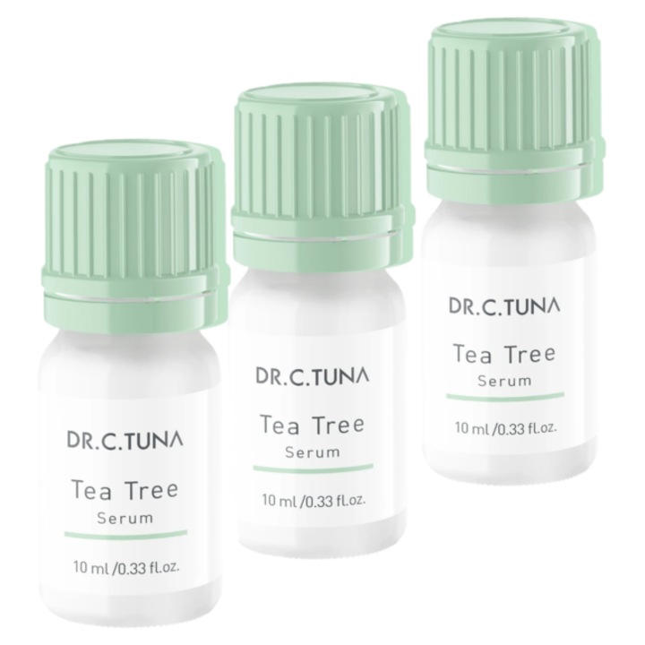 Set Serum Dr C. Tuna Arbore de Ceai, Farmasi, 3 x 10 ml, pentru piele combinată și grasă