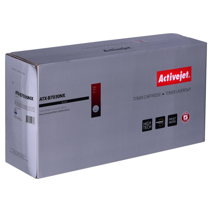 Тонер Activejet за лазерни принтери XEROX 106R03396, 30000 страници, черен