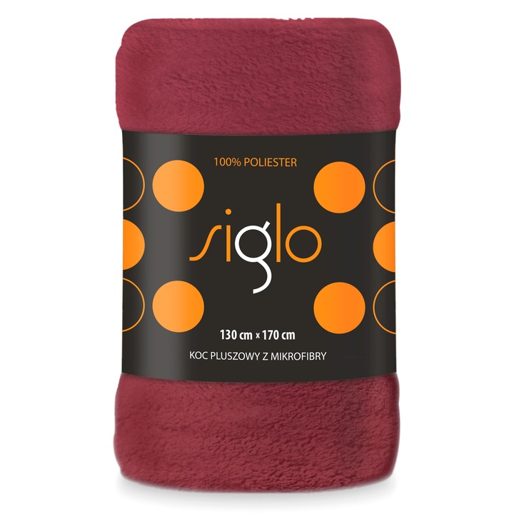 Patura din microfibra, FARO, 150x200cm, calduroasa, usor de intretinut, rosie