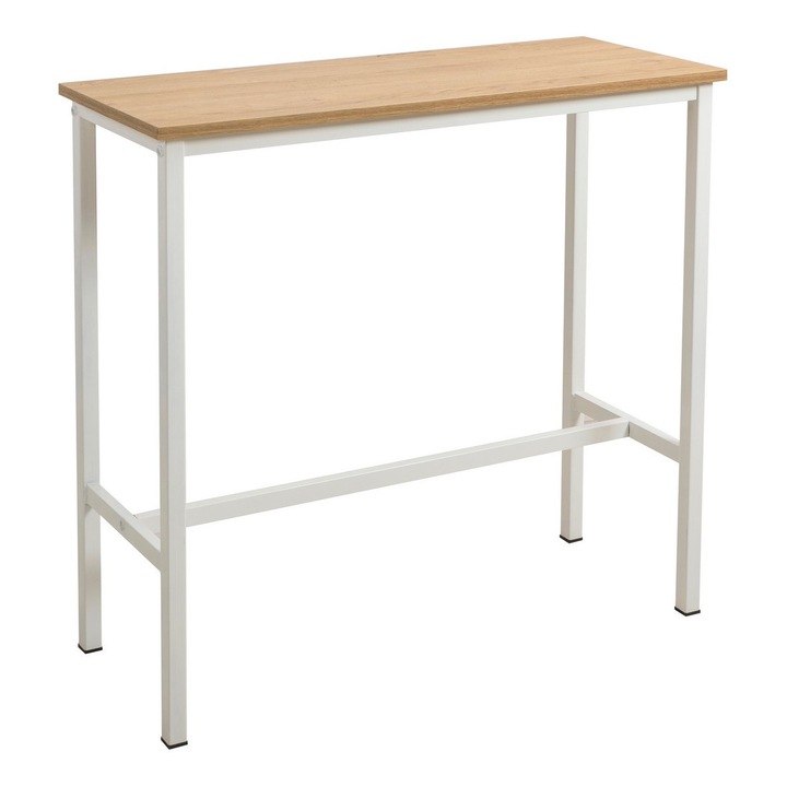 Masa de bar, Mola 100, UnicUtil, Alb, Latime: 100 cm, Inaltime: 90 cm, Adancime: 40 cm, 869VEL1403