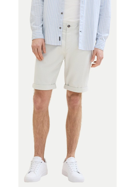 Blugi scurti barbati Tom Tailor, alb, bumbac, 31 US