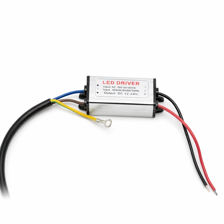 Transformator pentru LED SMD 10W, metal, exterior, 10W, DC 18-32V