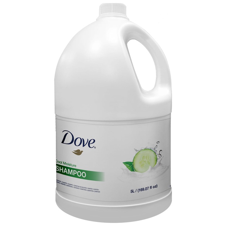 Sampon Dove, Cucumber Cool Moisture, 5 L, hidratare, prospețime