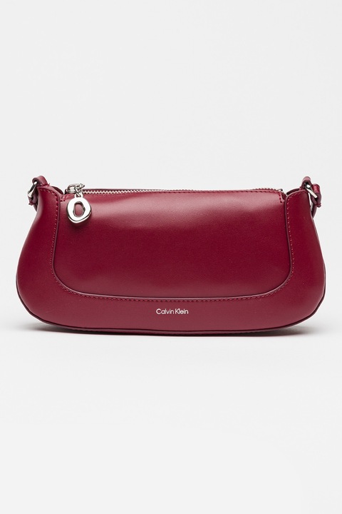 CALVIN KLEIN, Műbőr táska állítható keresztpánttal, Púderlila