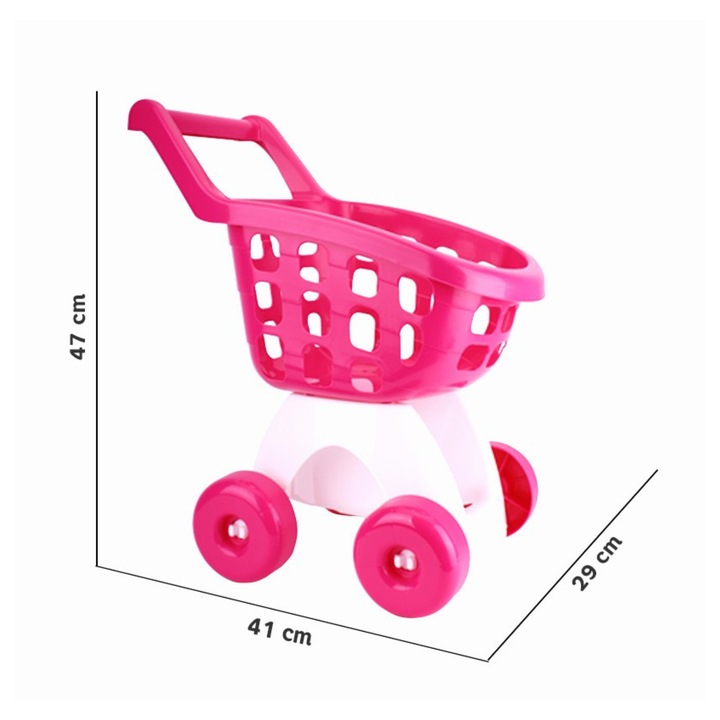 Maksik szupermarket játékkocsi, 41x29x47cm, 3+ éves gyermekeknek