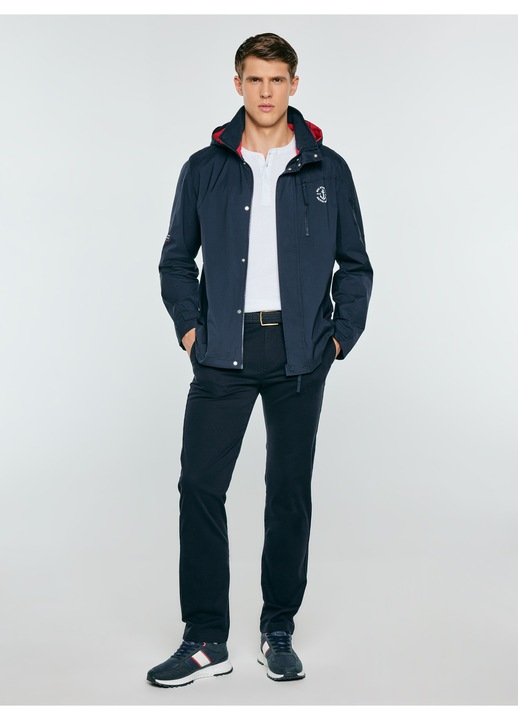 Férfi kabát, Big Star, sötétkék, cipzáras, poliészter