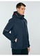 Férfi kabát, Big Star, sötétkék, cipzáras, poliészter