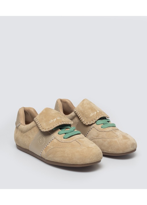 Tenisi dama, Big Star, piele naturala, bej, talpa sintetica, design atemporal