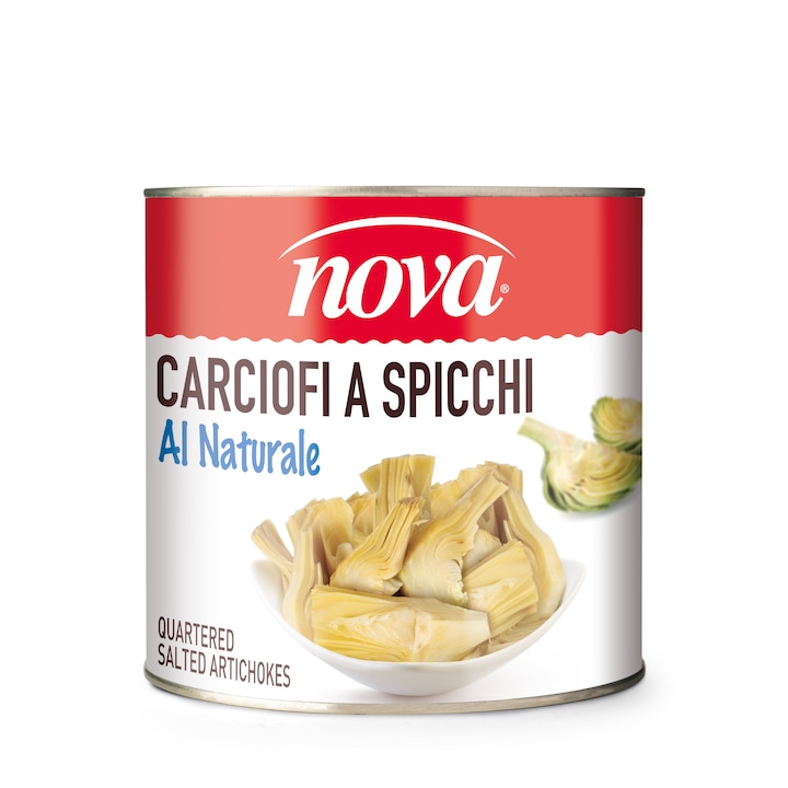 Anghinare sferturi in apa, Nova, 2650ml