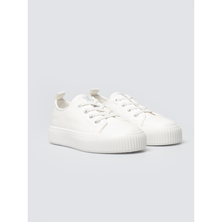 Tenisi cu platforma albi TT374108 101 BIG STAR