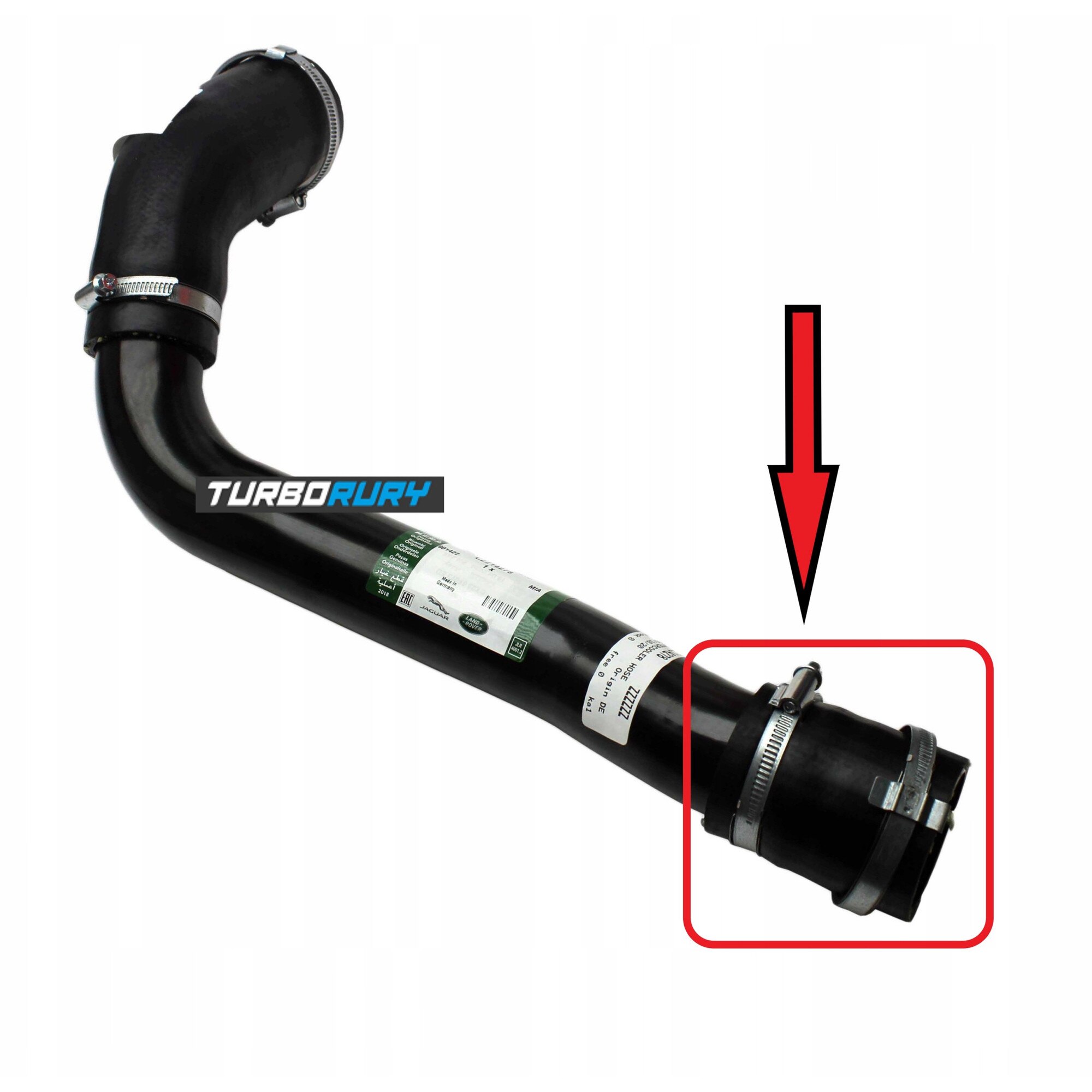 Furtun aer intercooler, Turborury, Jaguar XF 2011-2015, C2Z14278