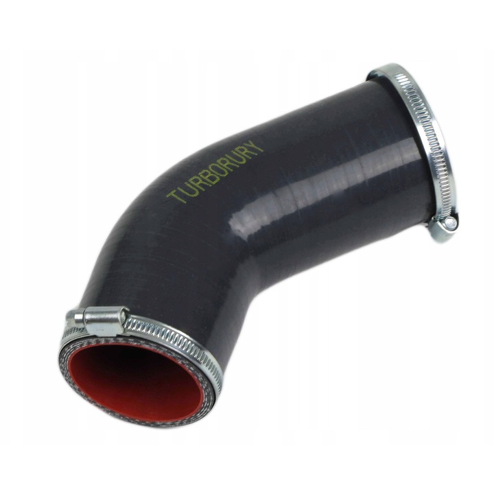 Furtun intercooler, TURBORURY, pentru Nissan Pathfinder III R51 3.0 dCi, NP300 Navara D40 3.0 dCi, silicon kevlar, OE 144635X22A, 14463-5X22A, 144635X22B, 14463-5X22B