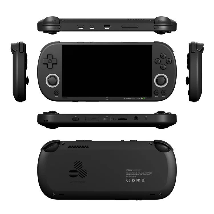 Consola retro portabila TRIMUI Smart Pro S, Allwinner A523 2GHz, 1GB LPDDR4X, IPS LCD 4.96" 1280x720, 5000 mAh, WiFi 6, Bluetooth 5.4, negru