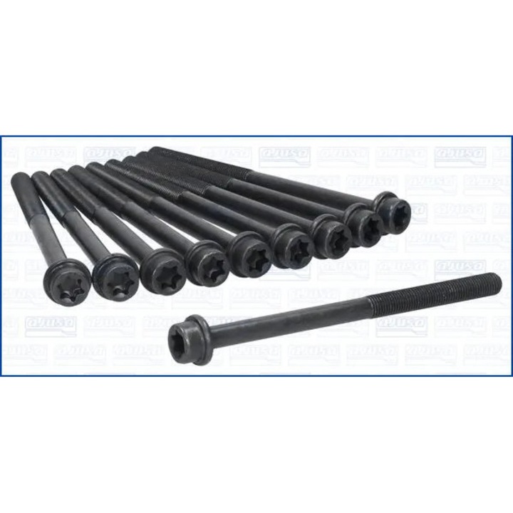 AJUSA 81035200 Hengerfejcsavar Készlet, Caterham Aeroseven/Seven és Ford C-Max Kompatibilitás, Különböző Méretek