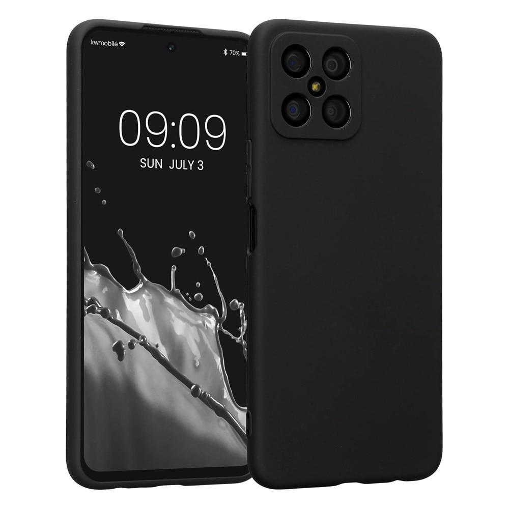 Husa Protectie din Silicon pentru Honor X8, Decupaje Precise, Stylish Anti-Slip Design, Materiale de Calitate Superioara, Negru
